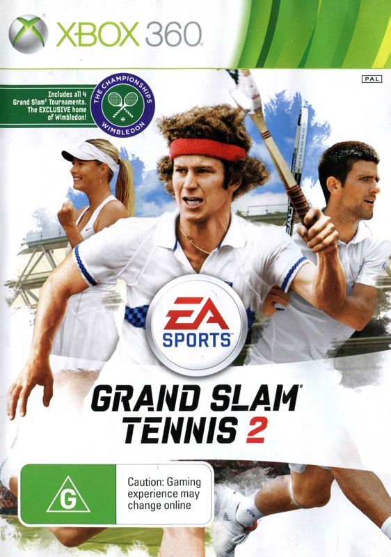 Grand Slam Tennis 2 box art for Playstation 3
